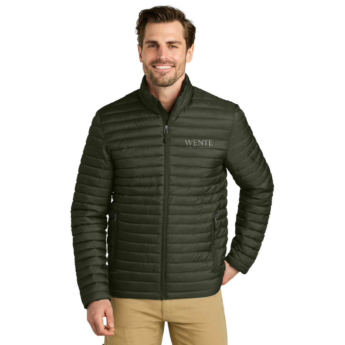 Eddie Bauer Packable Quilted Full-Zip — model
