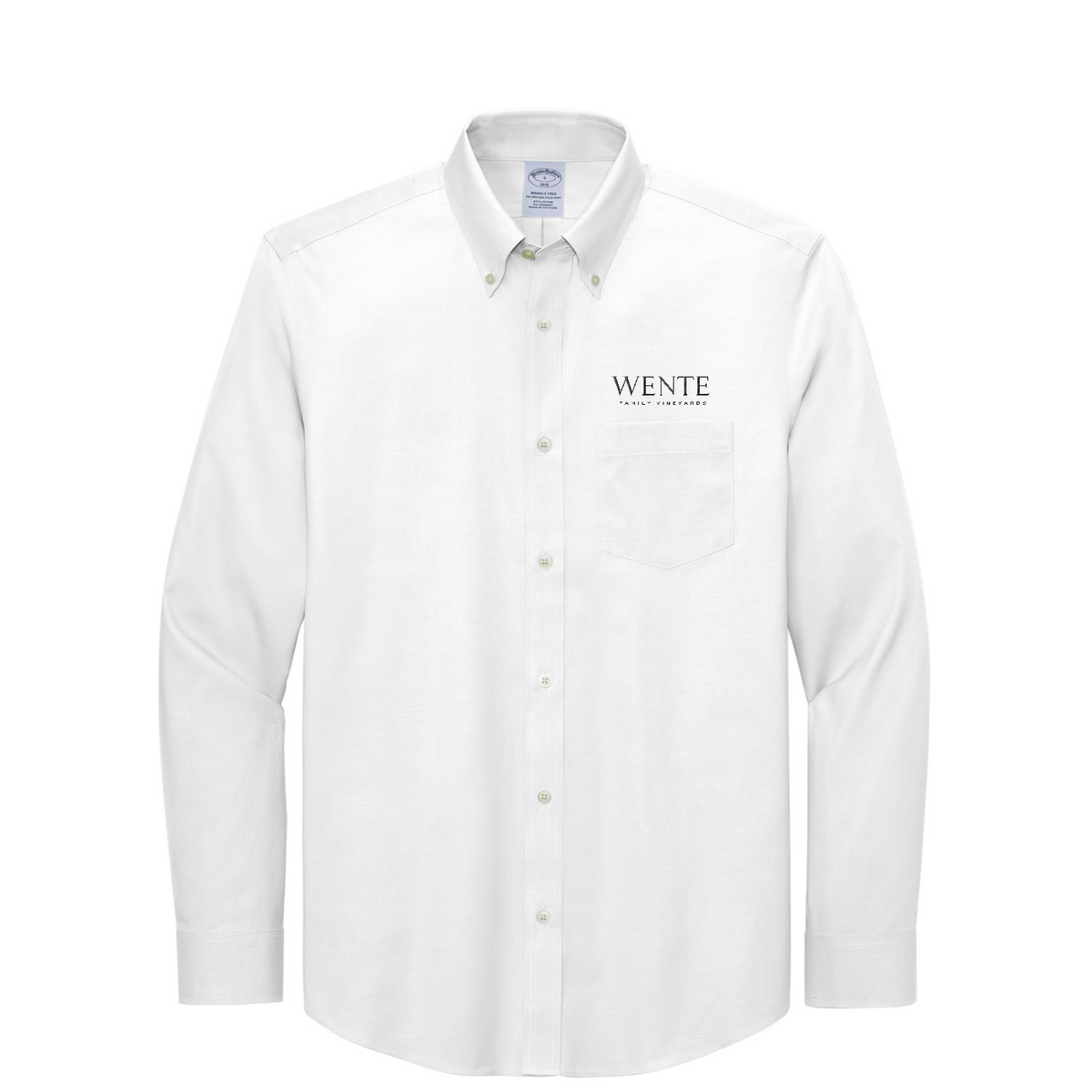 Brooks Brothers Wrinkle-Free Stretch Pinpoint Shirt — White