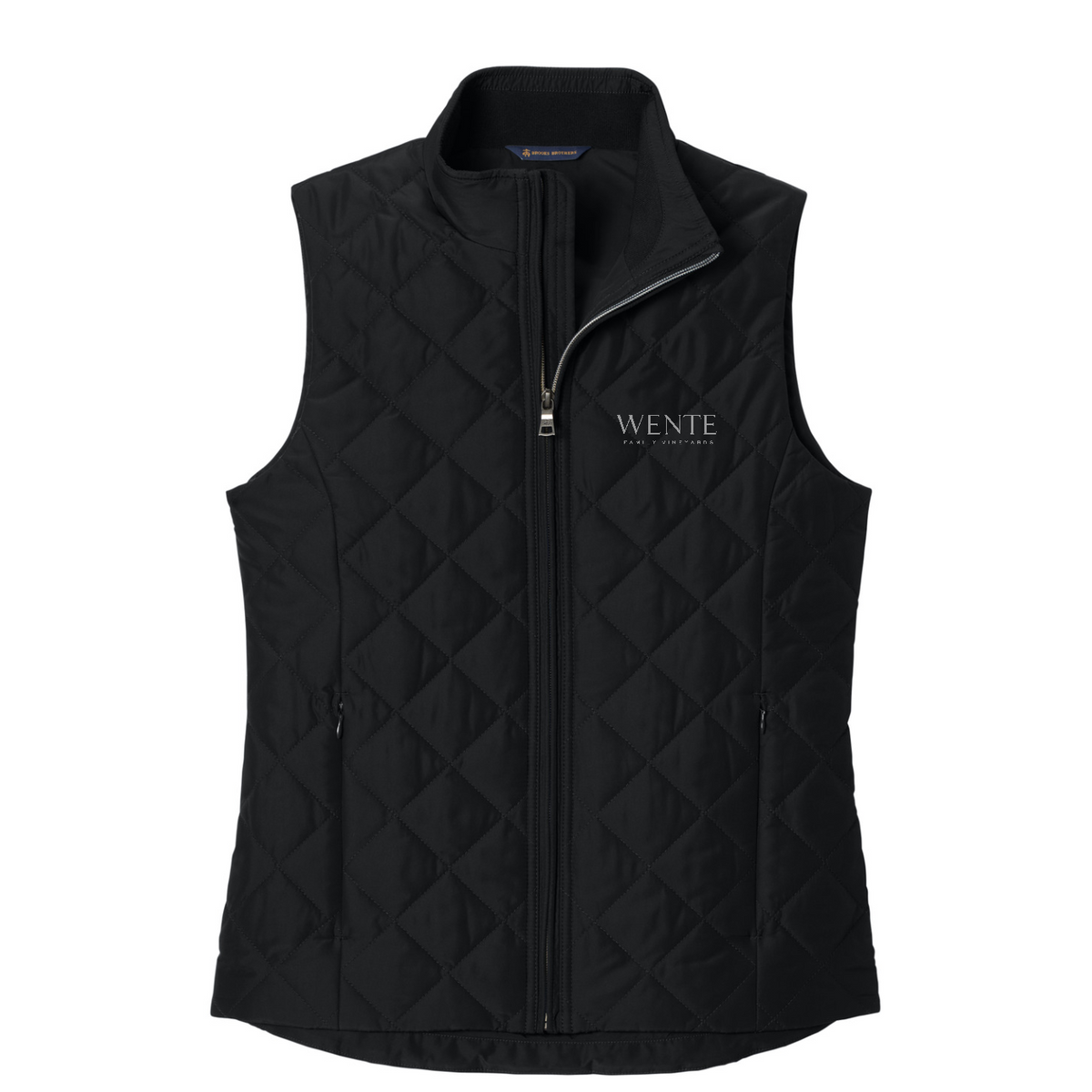 Brooks Brothers Women's Quilted Vest — Deep Black