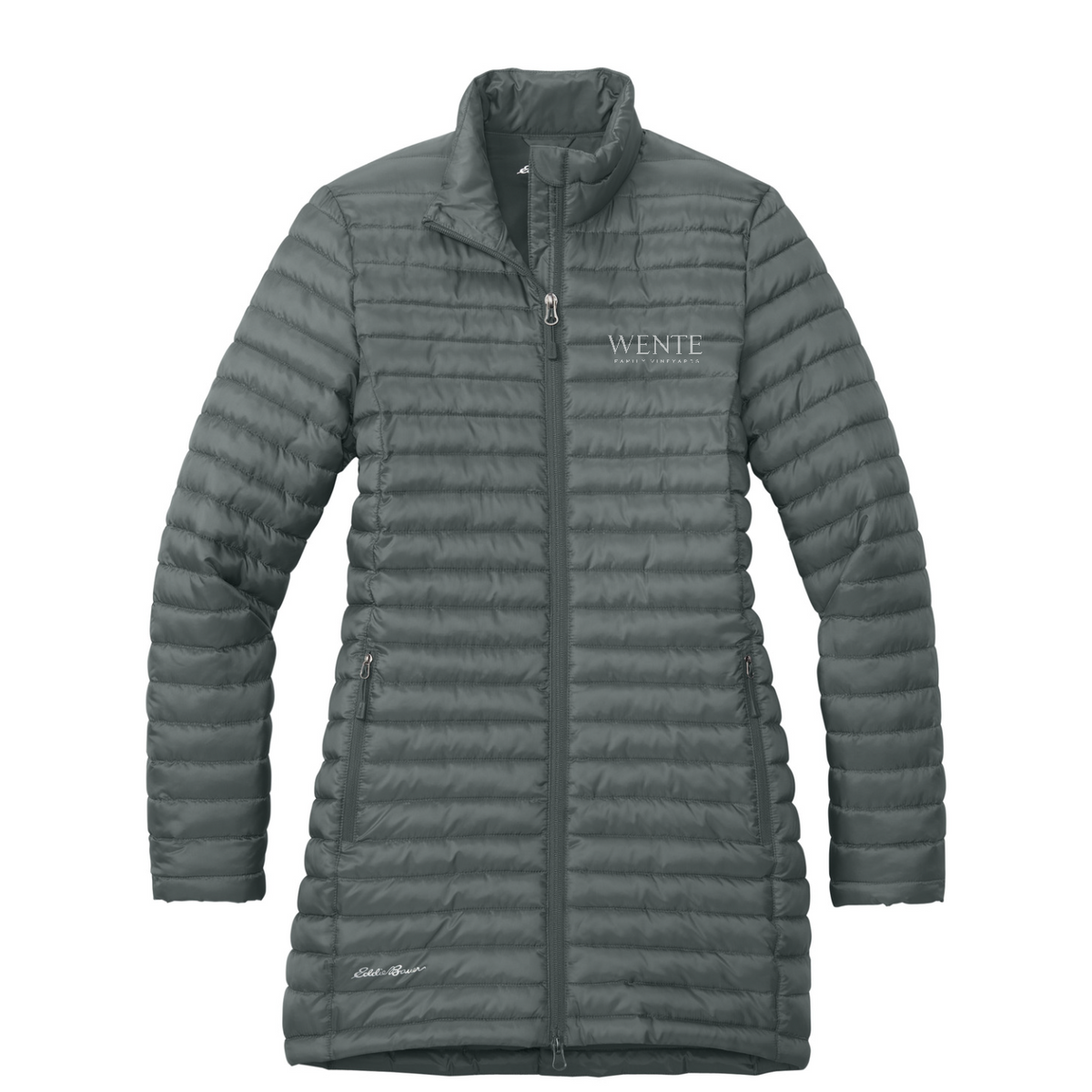 Eddie Bauer Women's Packable Quilted Full-Zip — Metal Grey