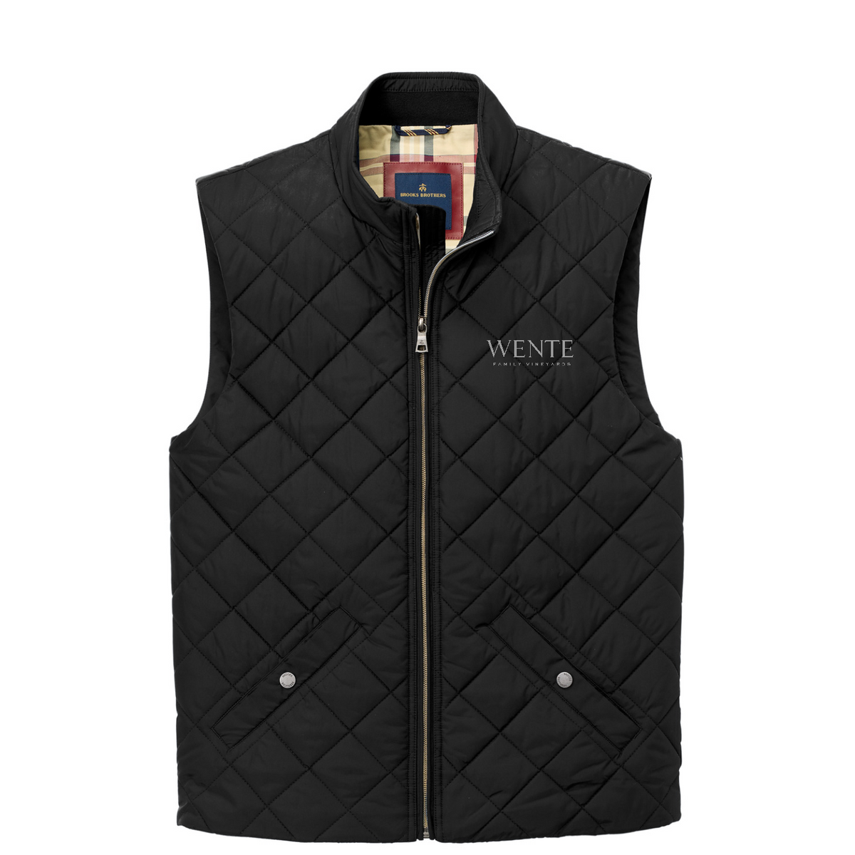 Brooks Brothers Quilted Vest — Deep Black